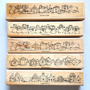 Vintage 1996 Stampin Up! Boarder Stamps